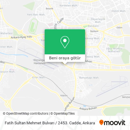 Fatih Sultan Mehmet Bulvarı / 2453. Cadde harita