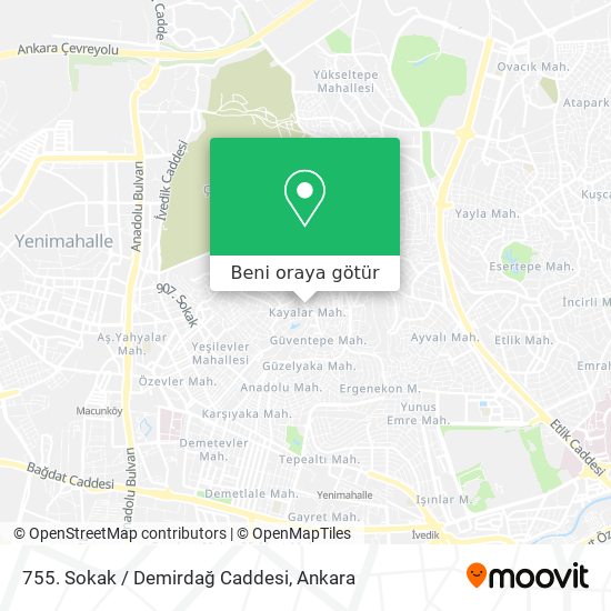 755. Sokak / Demirdağ Caddesi harita