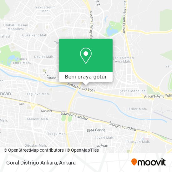 Göral Distrigo Ankara harita