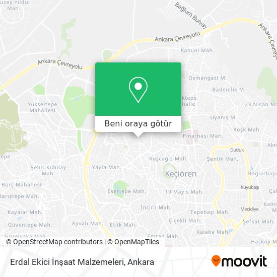 Erdal Ekici İnşaat Malzemeleri harita