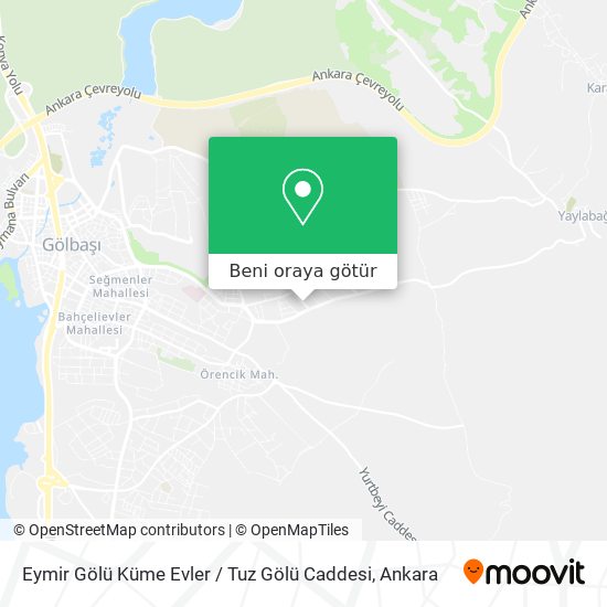 Eymir Gölü Küme Evler / Tuz Gölü Caddesi harita