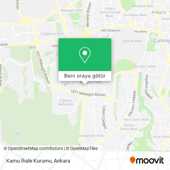 Kamu İhale Kurumu harita