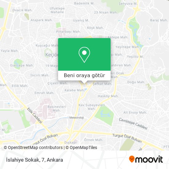 İslahiye Sokak, 7 harita