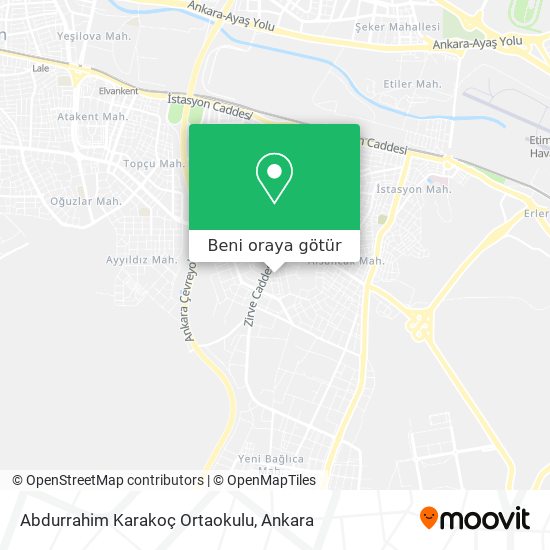 Abdurrahim Karakoç Ortaokulu harita