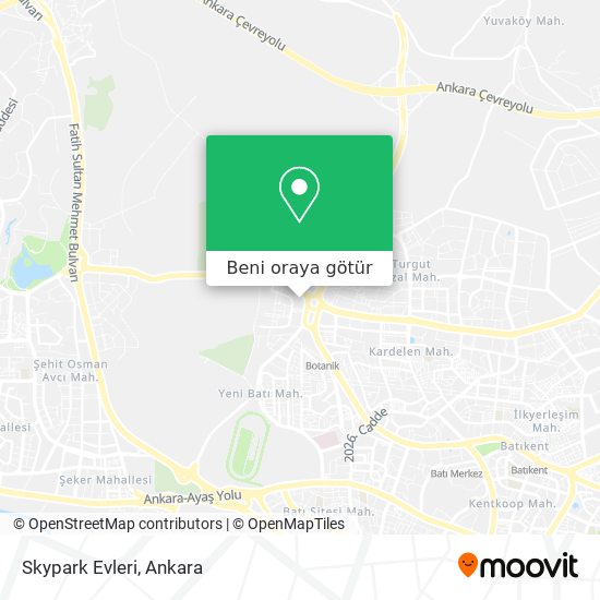 Skypark Evleri harita