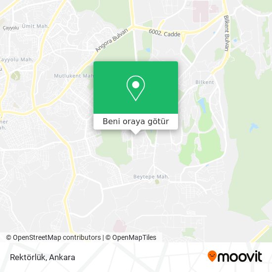 Rektörlük harita