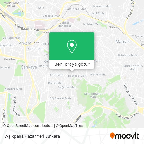 Aşıkpaşa Pazar Yeri harita