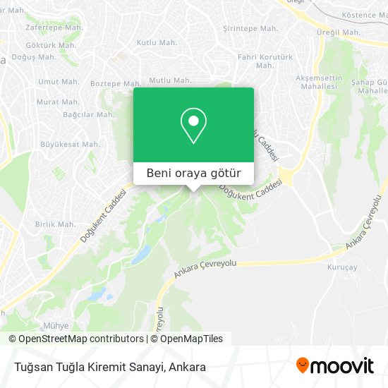 Tuğsan Tuğla Kiremit Sanayi harita