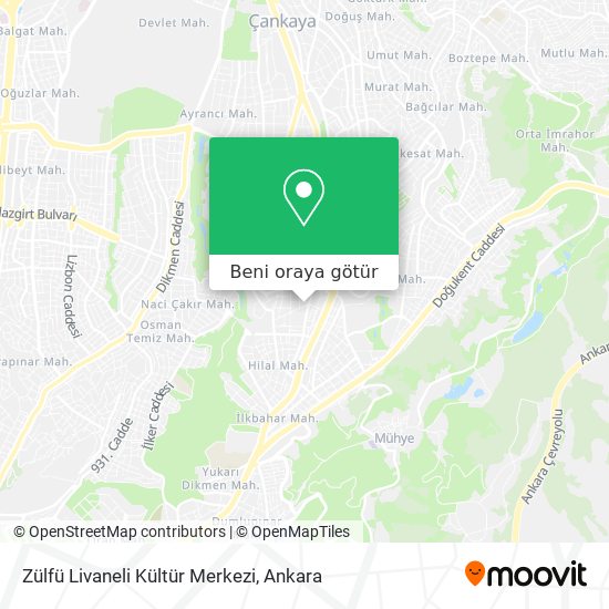 Zülfü Livaneli Kültür Merkezi harita