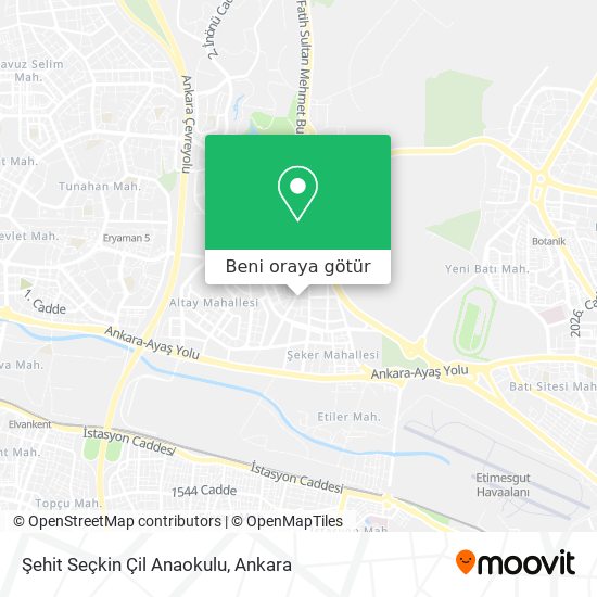 Şehit Seçkin Çil Anaokulu harita