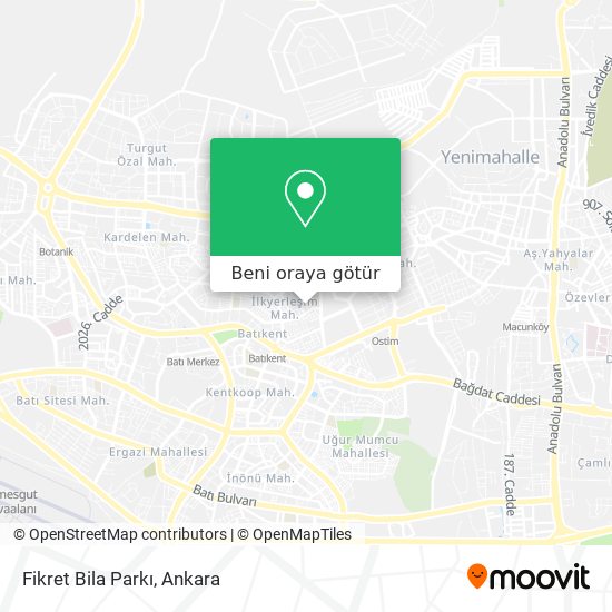 Fikret Bila Parkı harita