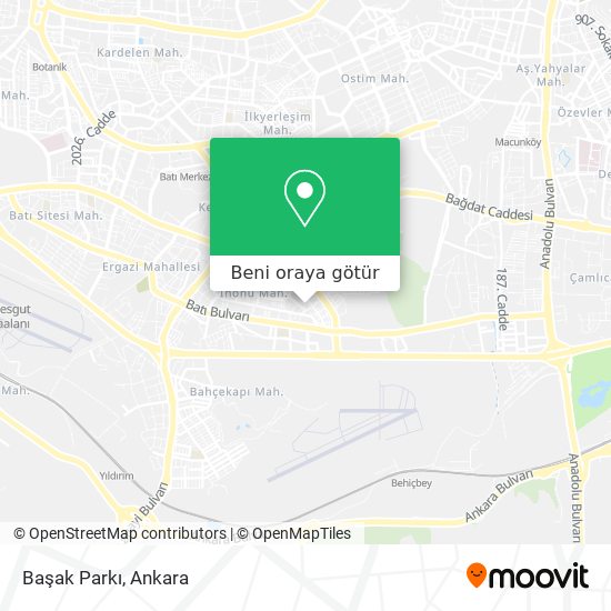 Başak Parkı harita