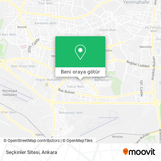Seçkinler Sitesi harita