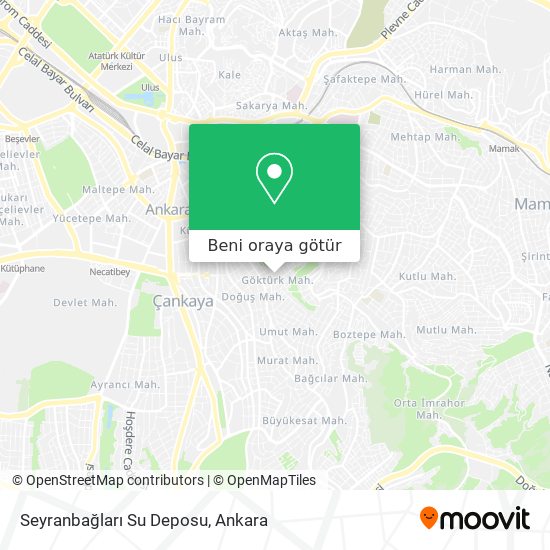 Seyranbağları Su Deposu harita