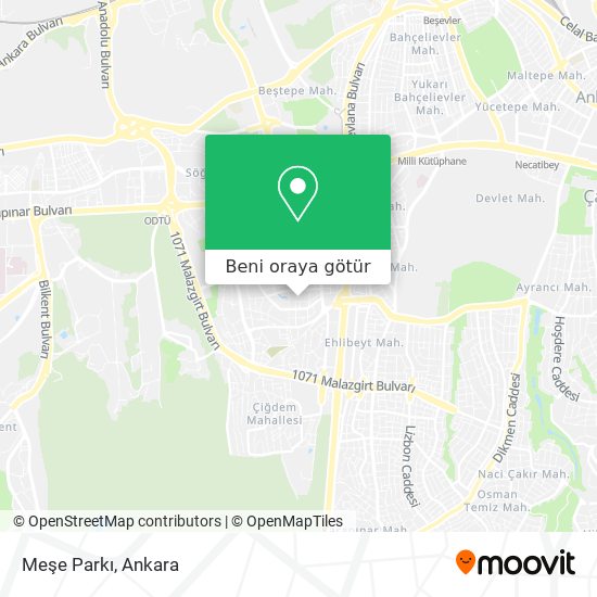 Meşe Parkı harita