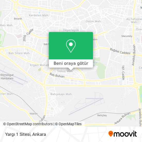 Yargı 1 Sitesi harita