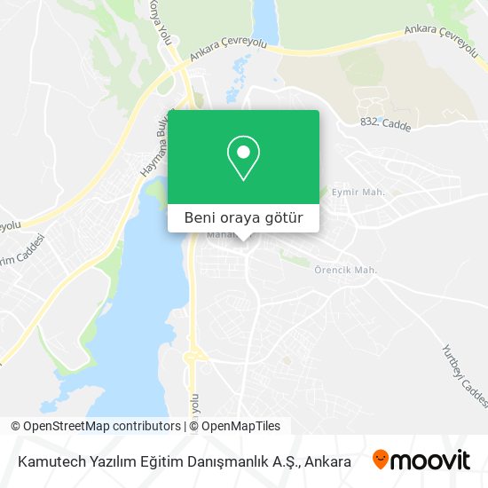 Kamutech Yazılım Eğitim Danışmanlık A.Ş. harita
