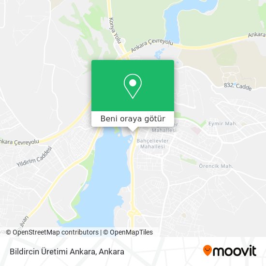 Bildircin Üretimi Ankara harita