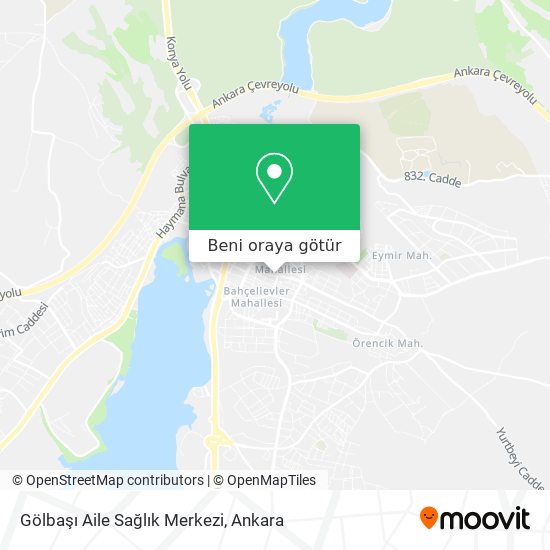 Gölbaşı Aile Sağlık Merkezi harita