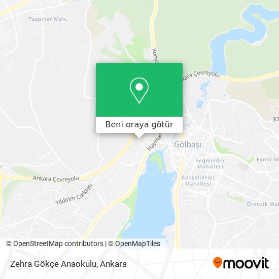 Zehra Gökçe Anaokulu harita
