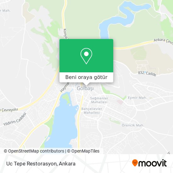 Uc Tepe Restorasyon harita