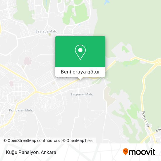 Kuğu Pansiyon harita