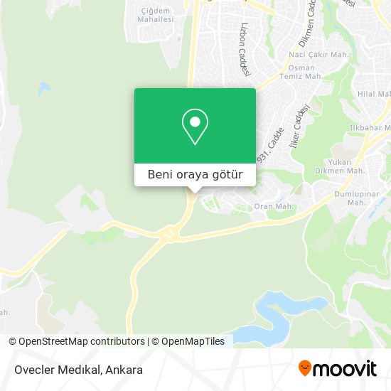 Ovecler Medıkal harita