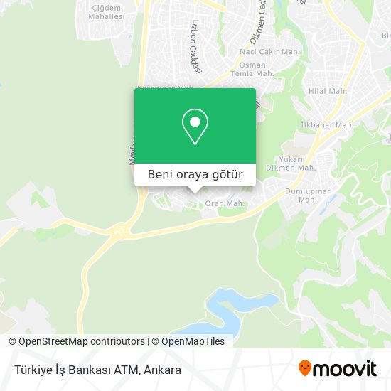 Türkiye İş Bankası ATM harita