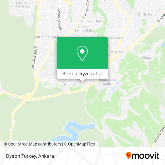 Dyson Turkey harita