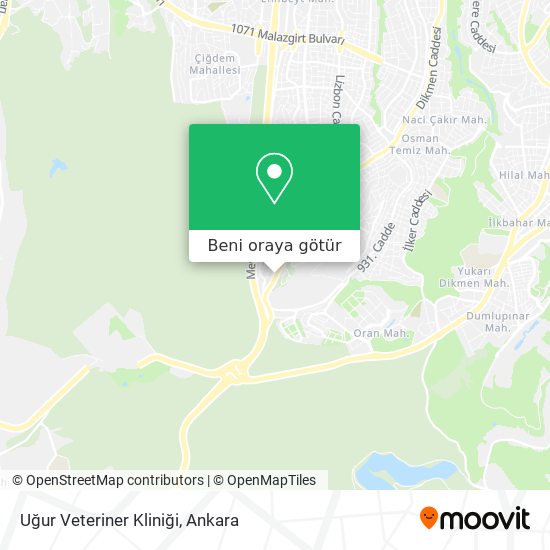 Uğur Veteriner Kliniği harita