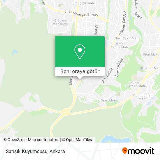 Sarışık Kuyumcusu harita