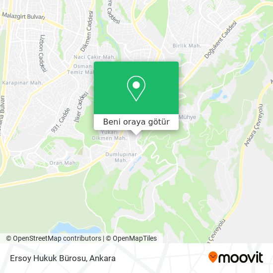 Ersoy Hukuk Bürosu harita
