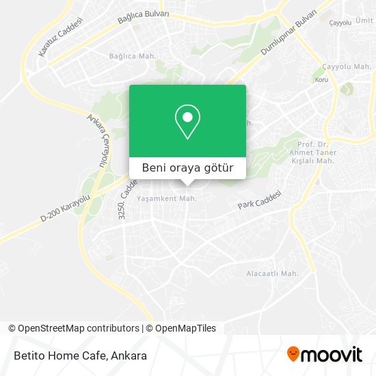 Betito Home Cafe harita