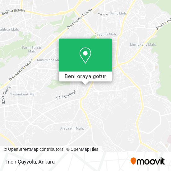 Incir Çayyolu harita