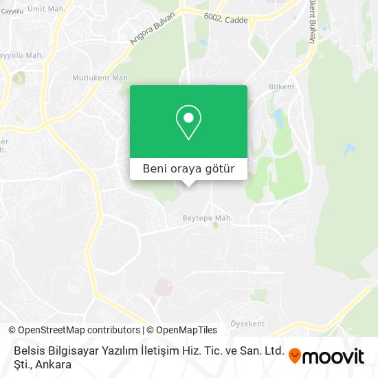 Belsis Bilgisayar Yazılım İletişim Hiz. Tic. ve San. Ltd. Şti. harita