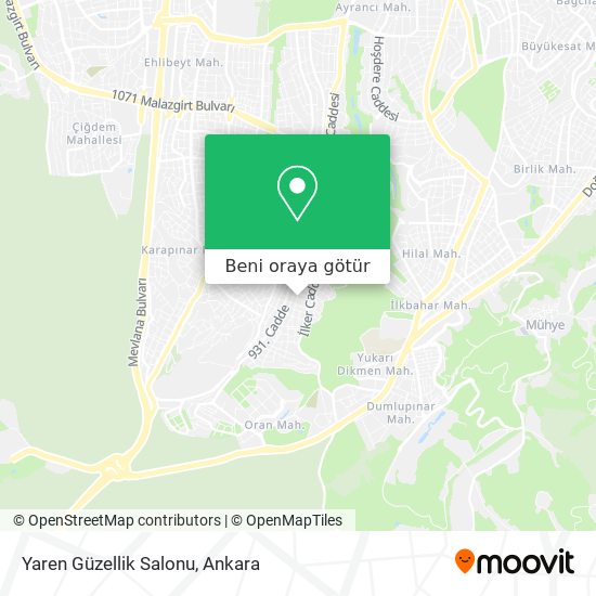 Yaren Güzellik Salonu harita