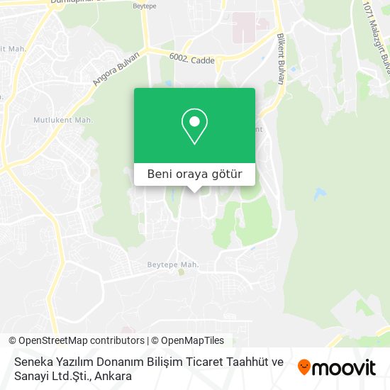 Seneka Yazılım Donanım Bilişim Ticaret Taahhüt ve Sanayi Ltd.Şti. harita