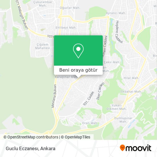 Guclu Eczanesı harita