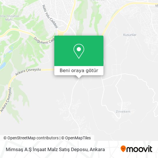 Mimsaş A.Ş İnşaat Malz Satış Deposu harita