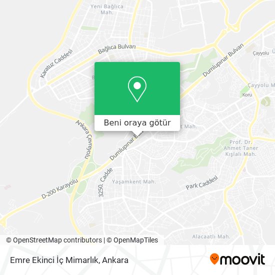 Emre Ekinci İç Mimarlık harita