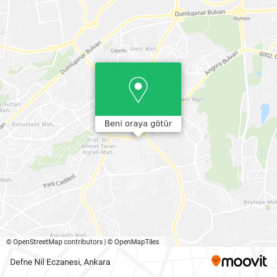 Defne Nil Eczanesi harita