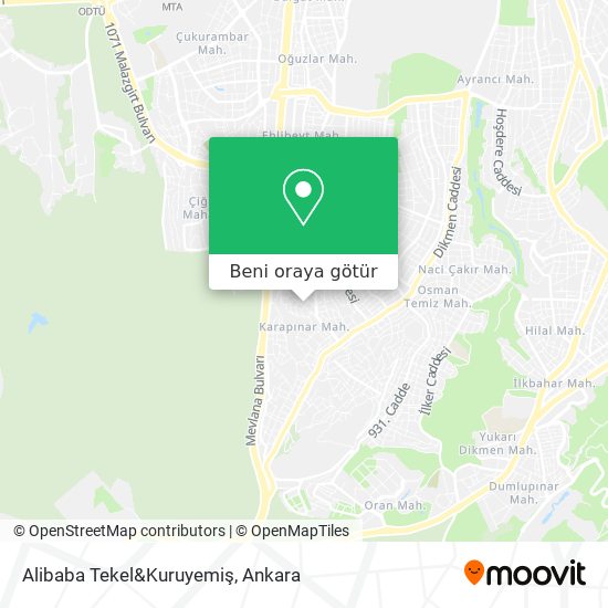 Alibaba Tekel&Kuruyemiş harita