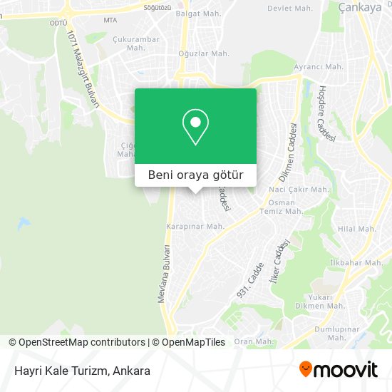 Hayri Kale Turizm harita
