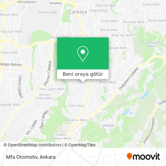 Mfa Otomotıv harita