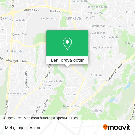 Metiş İnşaat harita