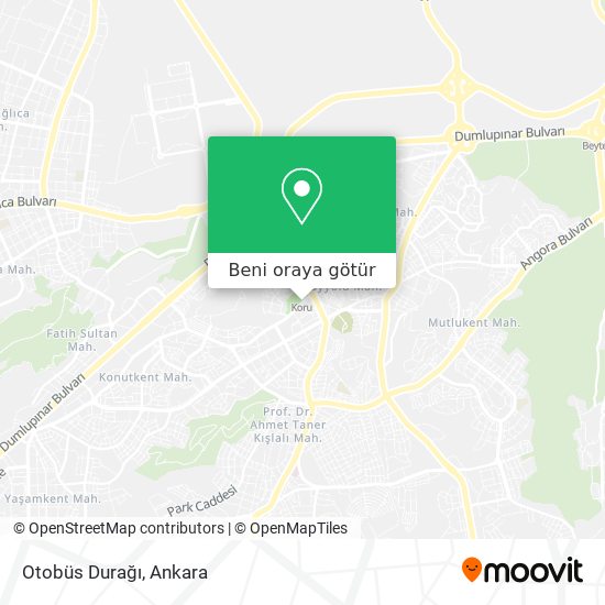 Otobüs Durağı harita