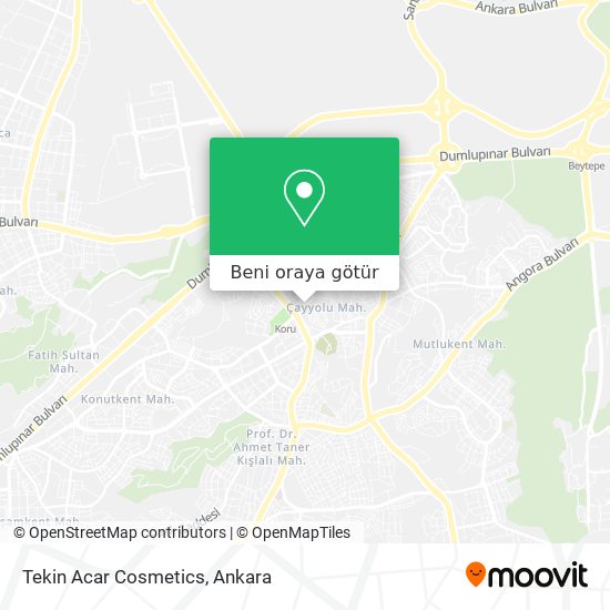 Tekin Acar Cosmetics harita