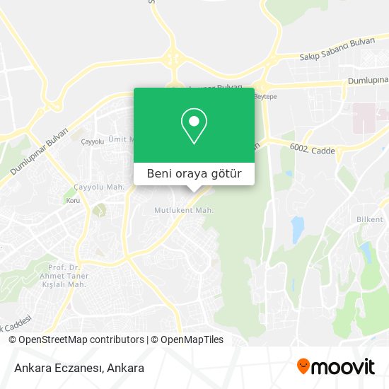 Ankara Eczanesı harita