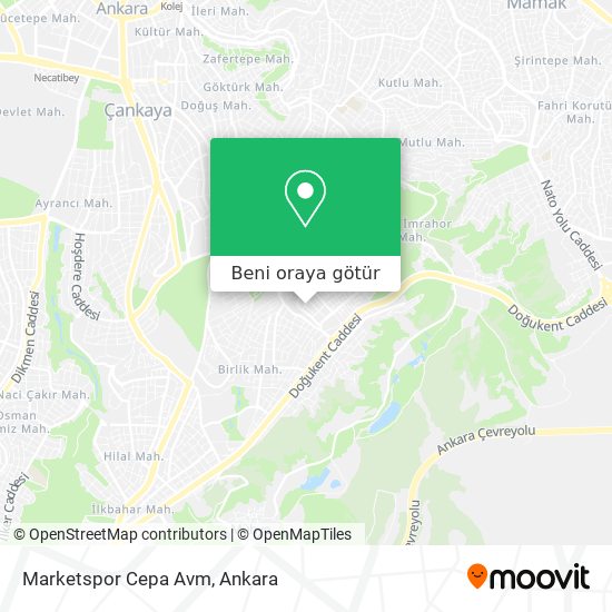 Marketspor Cepa Avm harita