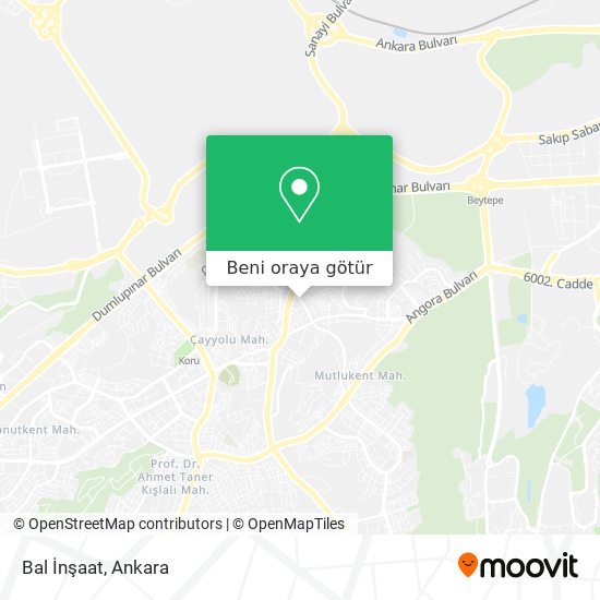Bal İnşaat harita